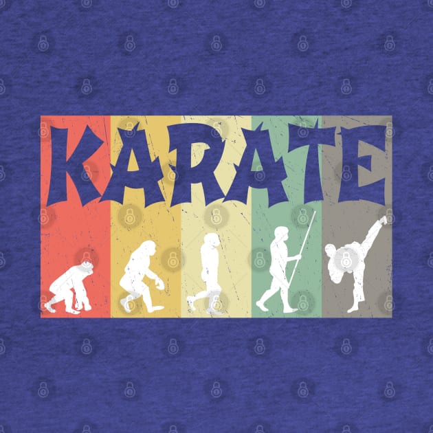 Funny Vintage Martial Arts Evolution Karate by pho702